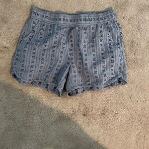 Patterned Blue Women's Shorts